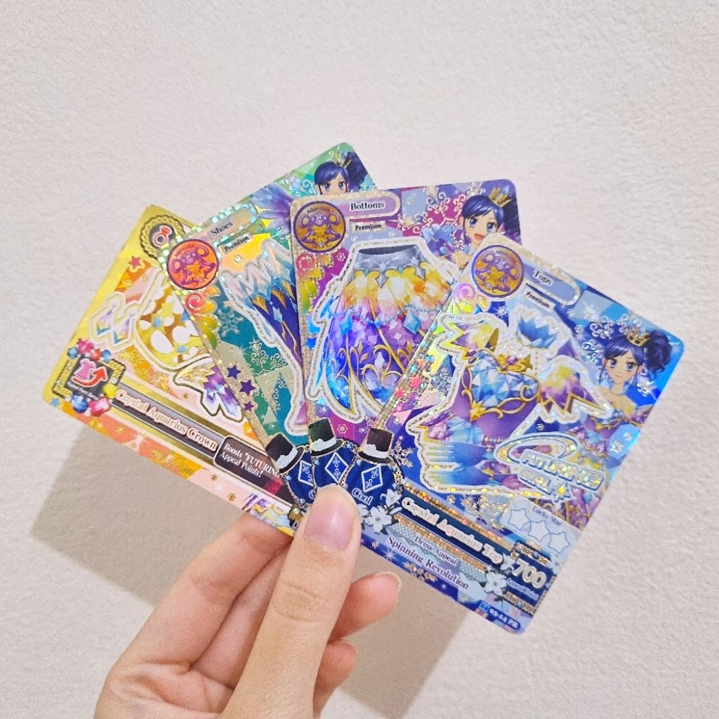 Aikatsu Card Kartu Premium Constellation Aquarius Aoi Set Ori