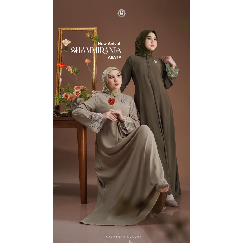 SHAMMIRANIA ABAYA BY NADHEERA//NYAMAN PREMIUM//GAMIS MANIS & CANTIK//ABAYA