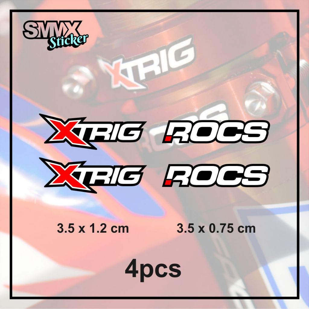 Sticker kit sticker Triple Clamp Segitiga Xtrig Rocs