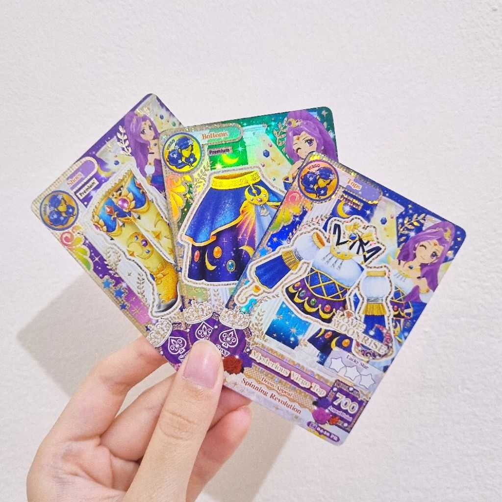 Aikatsu Card Kartu Premium Constellation Virgo Mizuki Set Ori