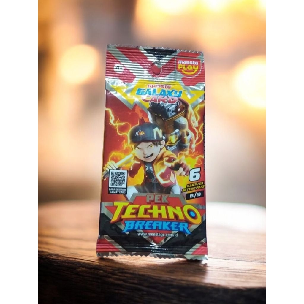 Koleksi Kartu BoBoiBoy Gentar  Seri Pek Techno Breaker Nomor 8/9 Kartu Boboiboy Gentar ( Mode Palu T