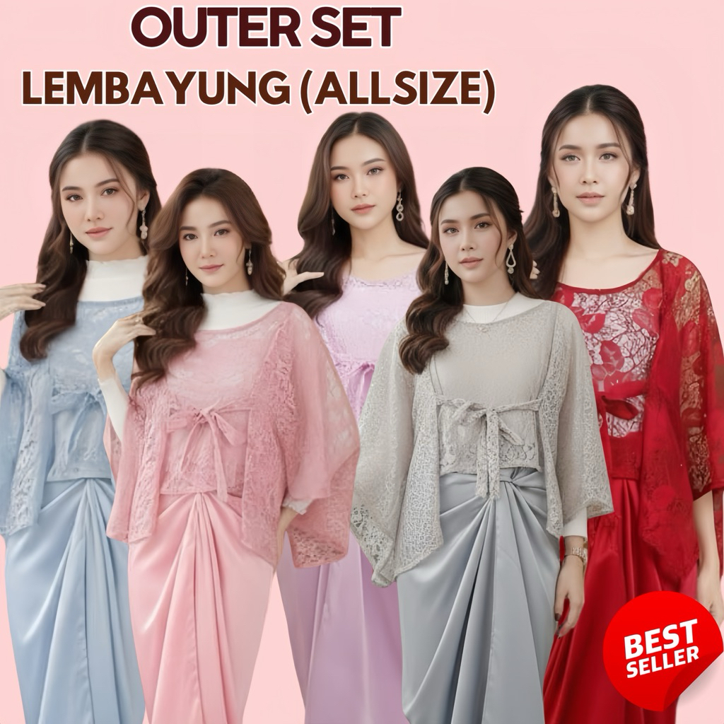 KEBAYA OUTER LEMBAYUNG ATASAN DAN ROK LILIT