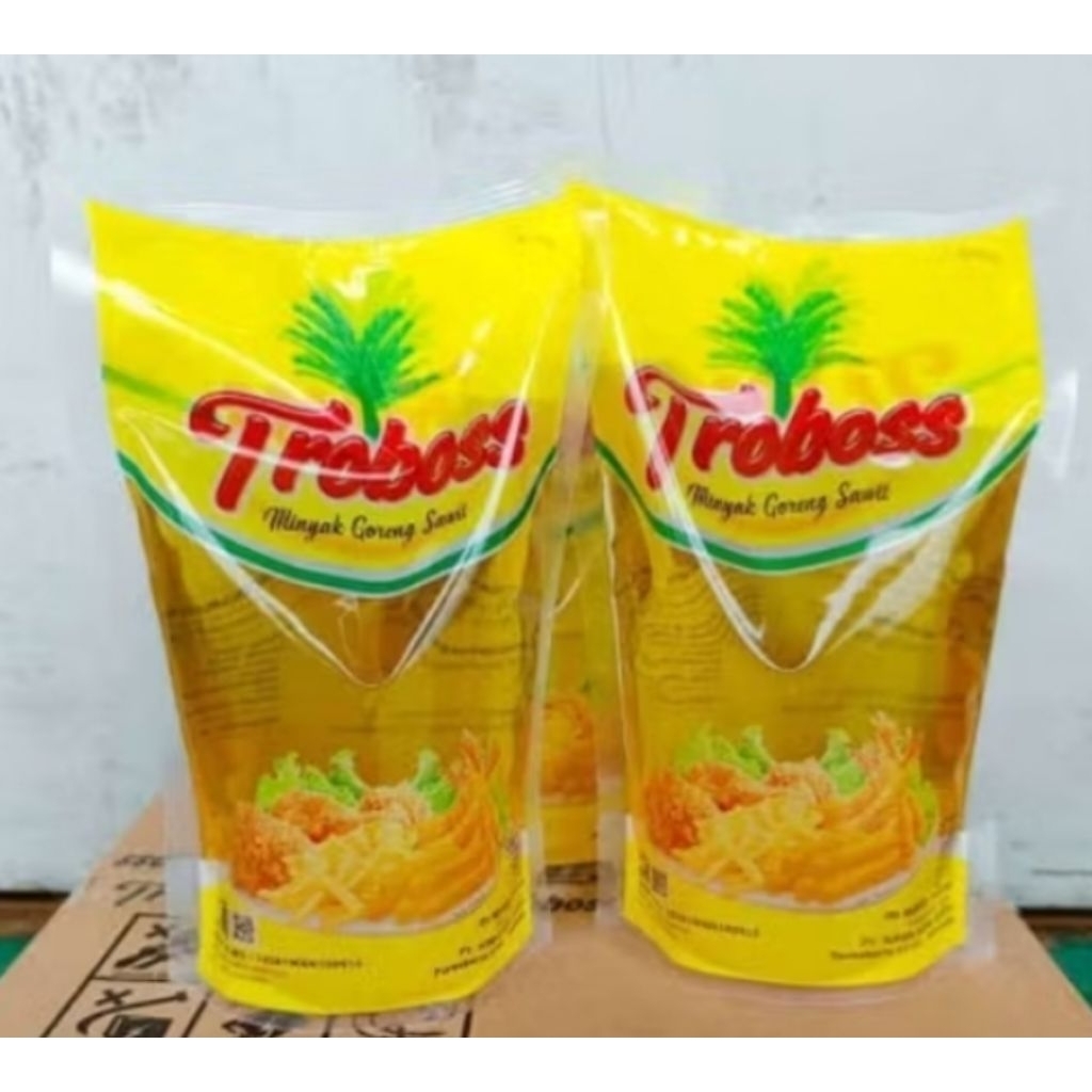 minyak goreng troboss 800ml 1dua ( 12pouch)