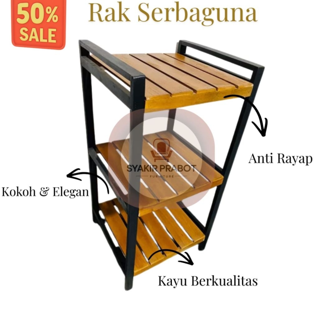Rak Dispenser Kayu Minimalis  / Rak Serbaguna
