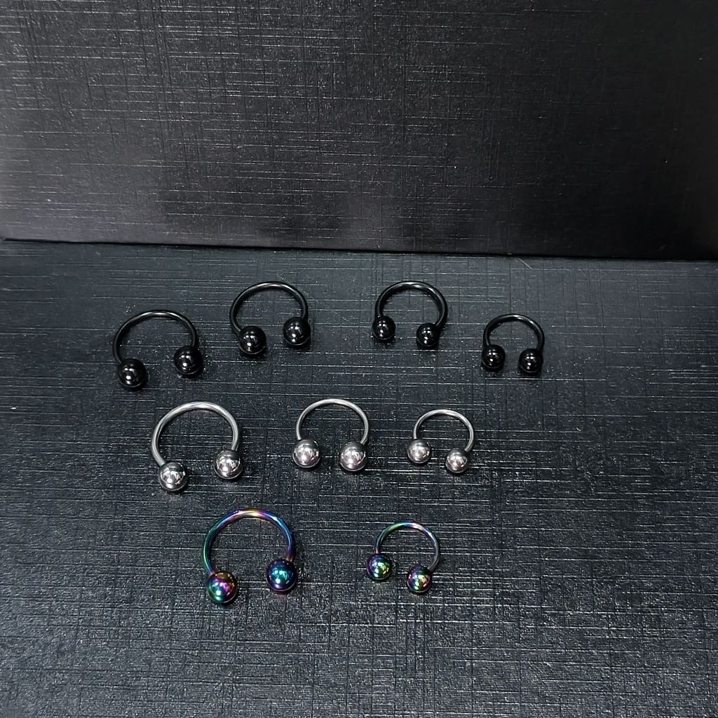 ANTING SEPTUM TITANIUM / TINDIK HIDUNG TITANIUM / PIERCING SEPTUM TITANIUM / ANTING TELINGA / TINDIK
