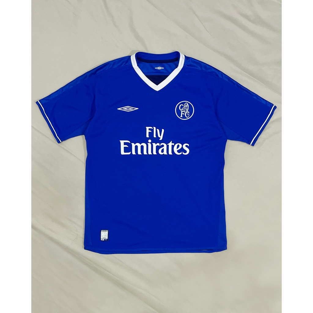Original Umbro Chelsea FC Home Kit 2003 2004 2005 Jersey Bola Vintage