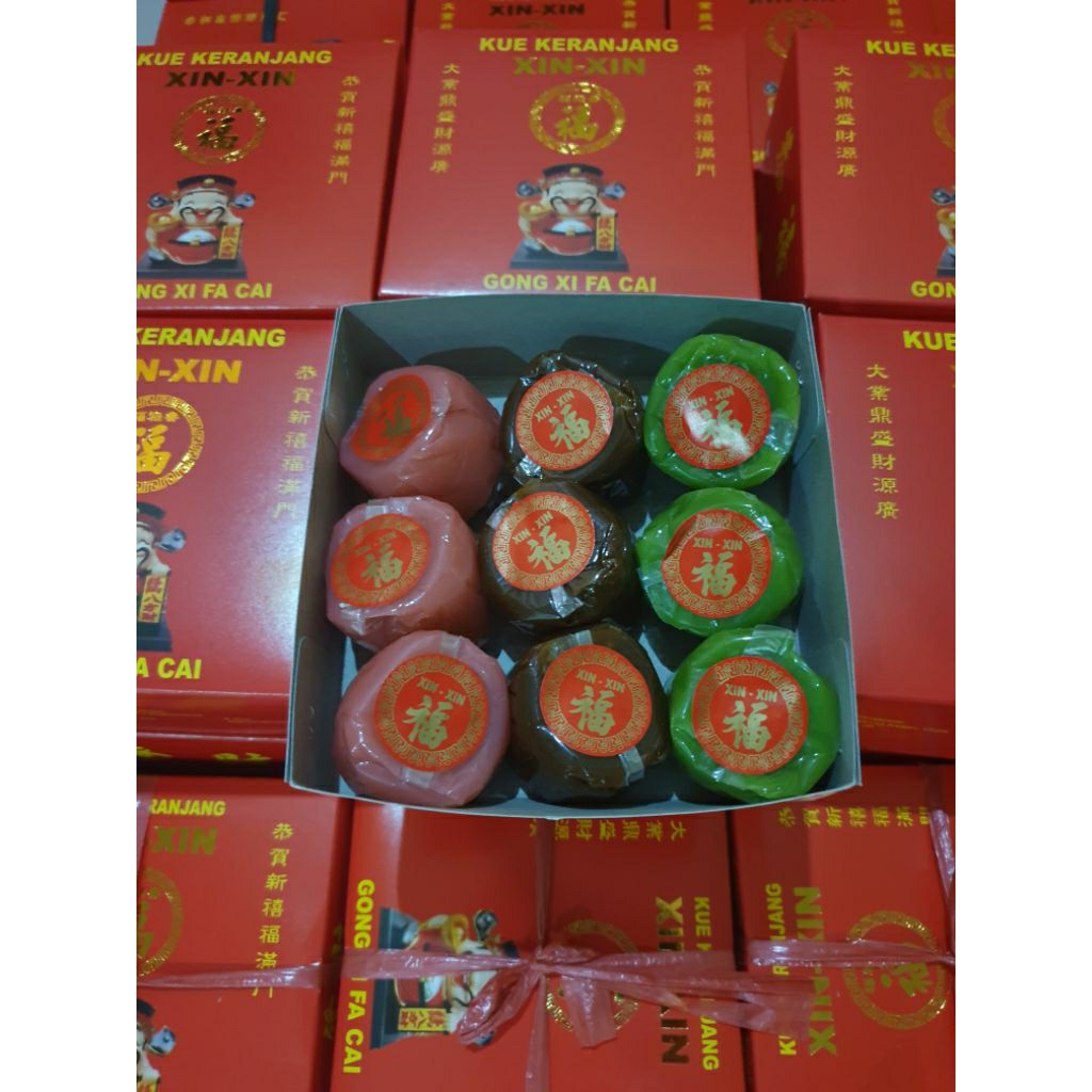 Xinxin Kue Keranjang Semarang Dodol Cina Imlek Tahun Baru Cina China Laris Murah Enak Isi 4 / 9 Ori