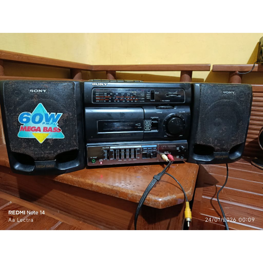 Compo tape radio Sony Cfs-1058s