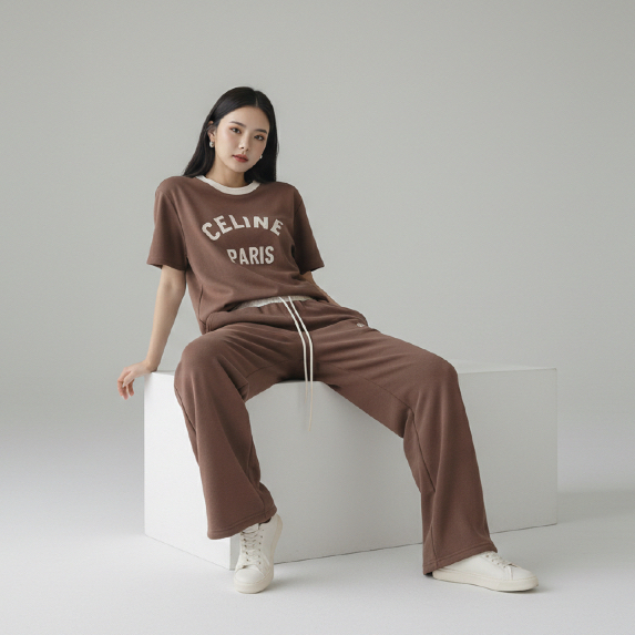 Ral OOTD Set Korea Premium Sporty Embroidery Bahan Stretch