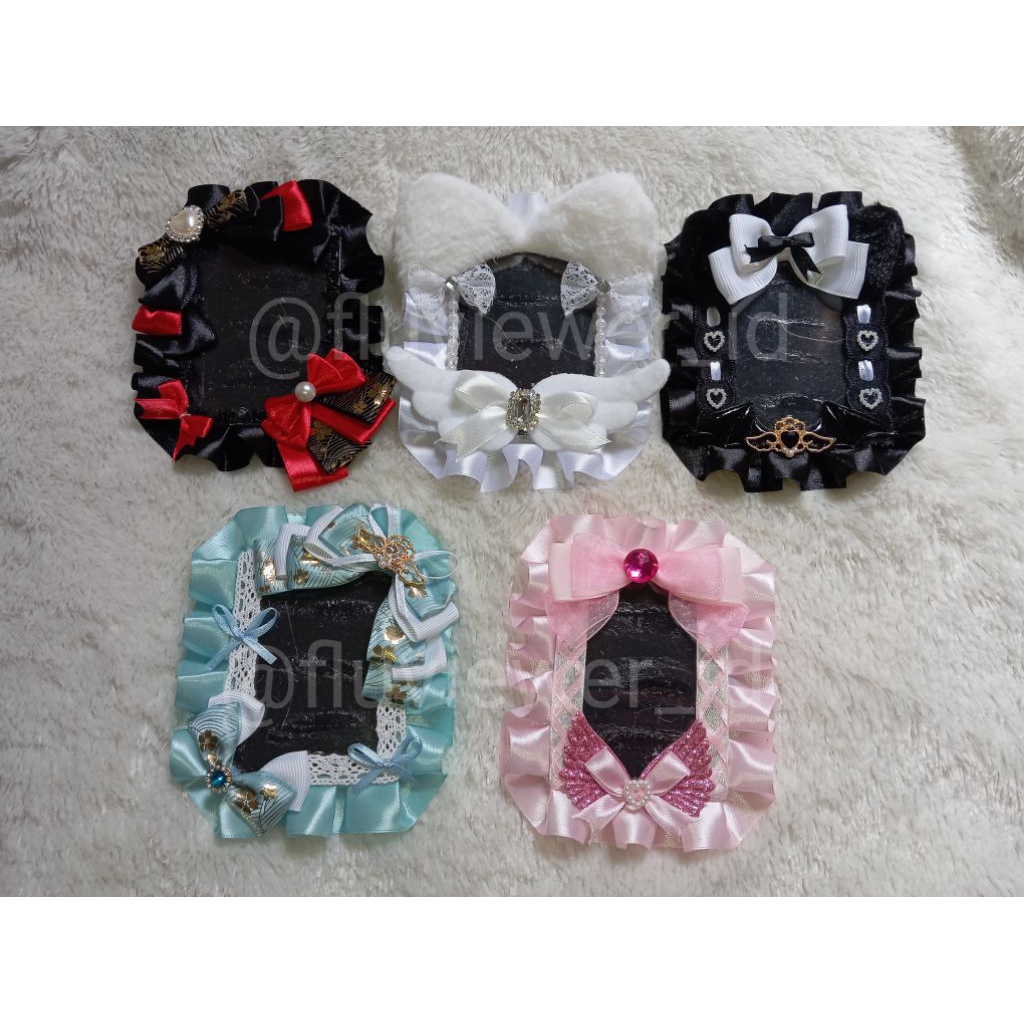Toploader Deco Ribbon Lace for KPop Anime Photocard READY STOCK (BACA DESKRIPSI)