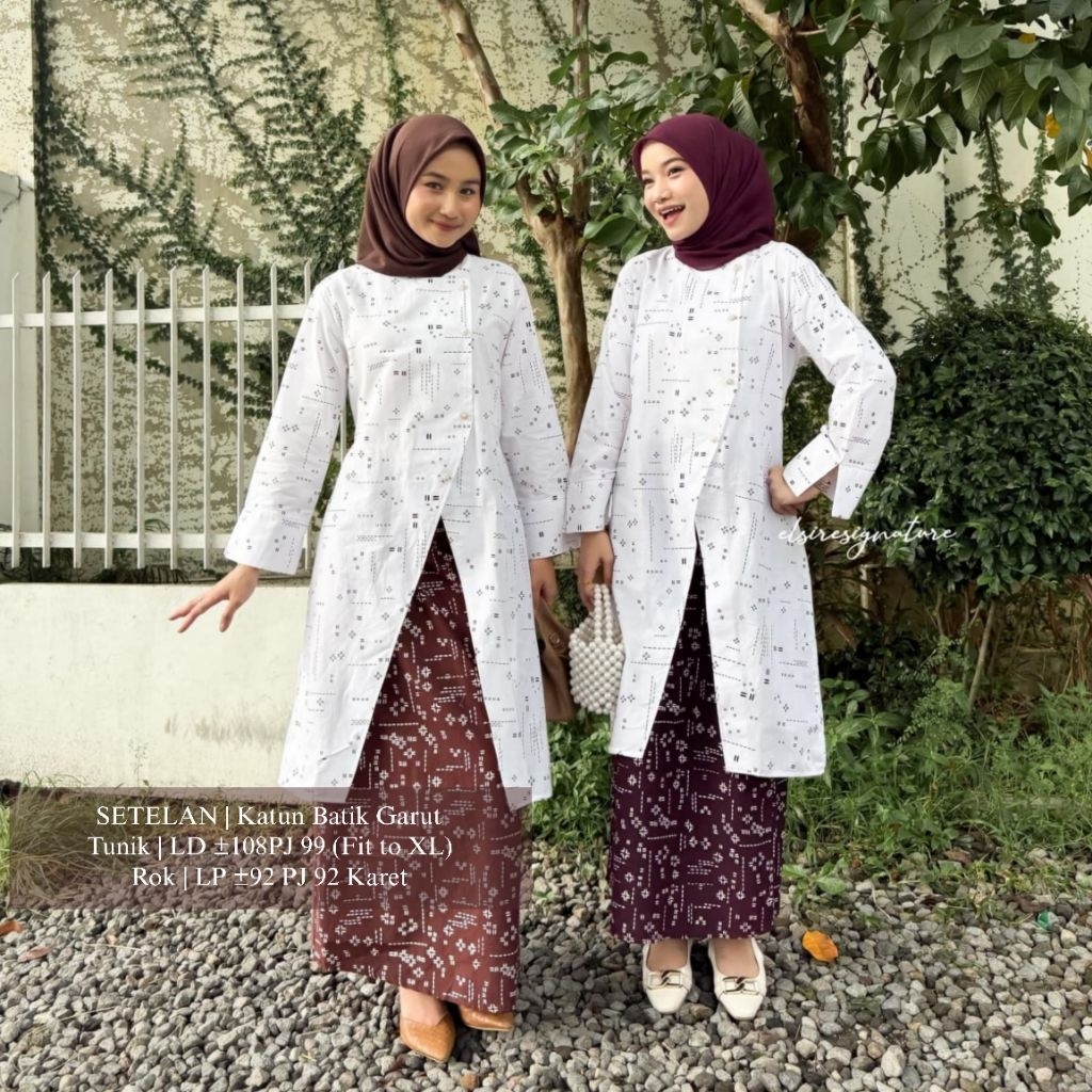 MOCA Janggan Batik Set Elsire Elsiresignature Elsirestore Kartika Set Setelan Batik Wanita Cantik Mo