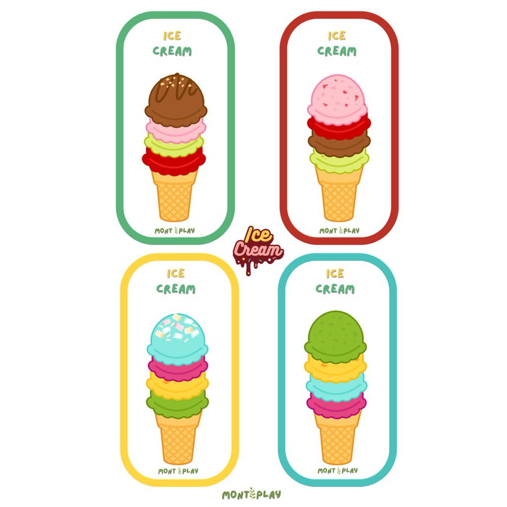 Mainan edukatif anak | busy book activity | belajar warna | mainan ice cream velcro