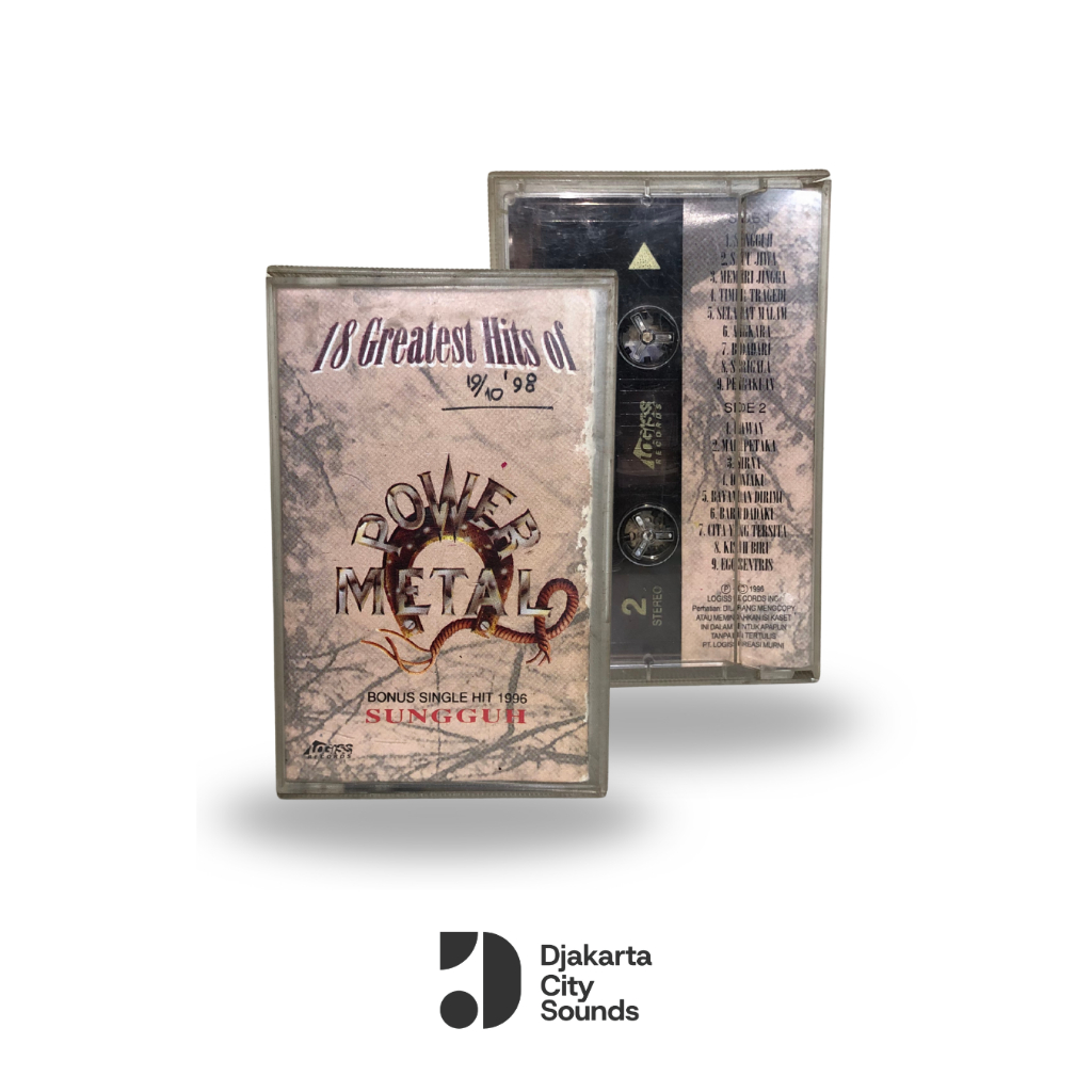 Kaset Pita Power Metal - 18 Greatest Hits Of Power Metal