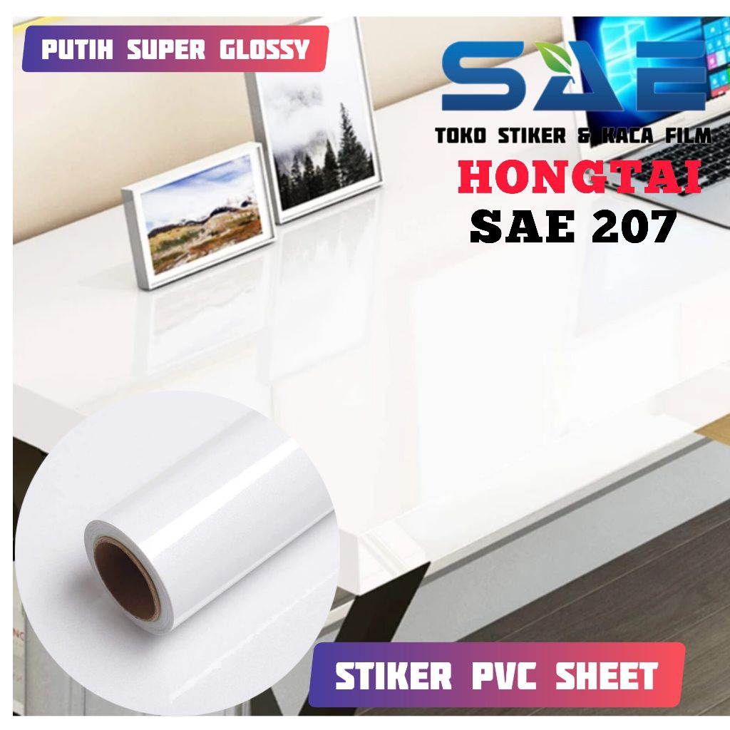 Wallpaper Sticker Meja Belajar Kayu Triplek Putih Glossy Pvc Sheet Stiker Lemari Kitchen Set Dapur