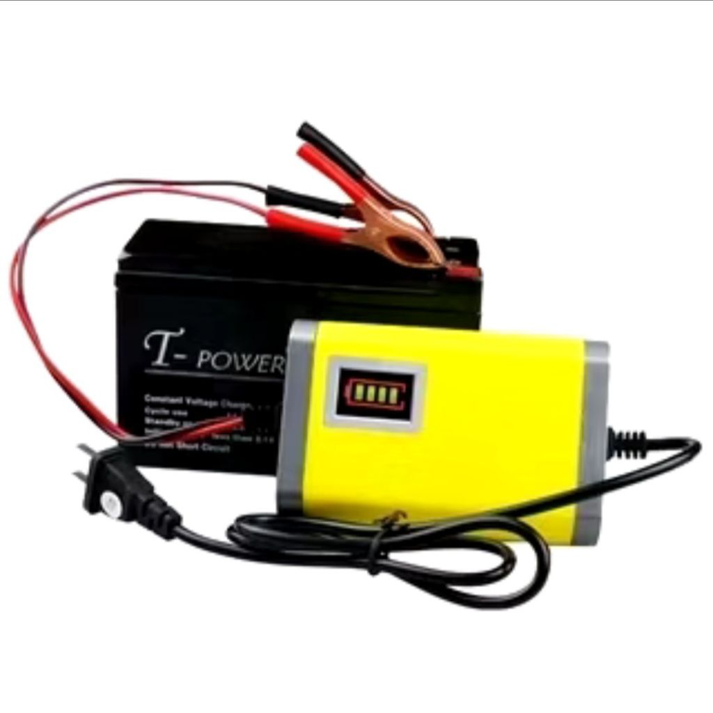 CAS CASAN AKI MOTOR 12V 2A PORTABLE OTOMATIS CHARGER ACCU