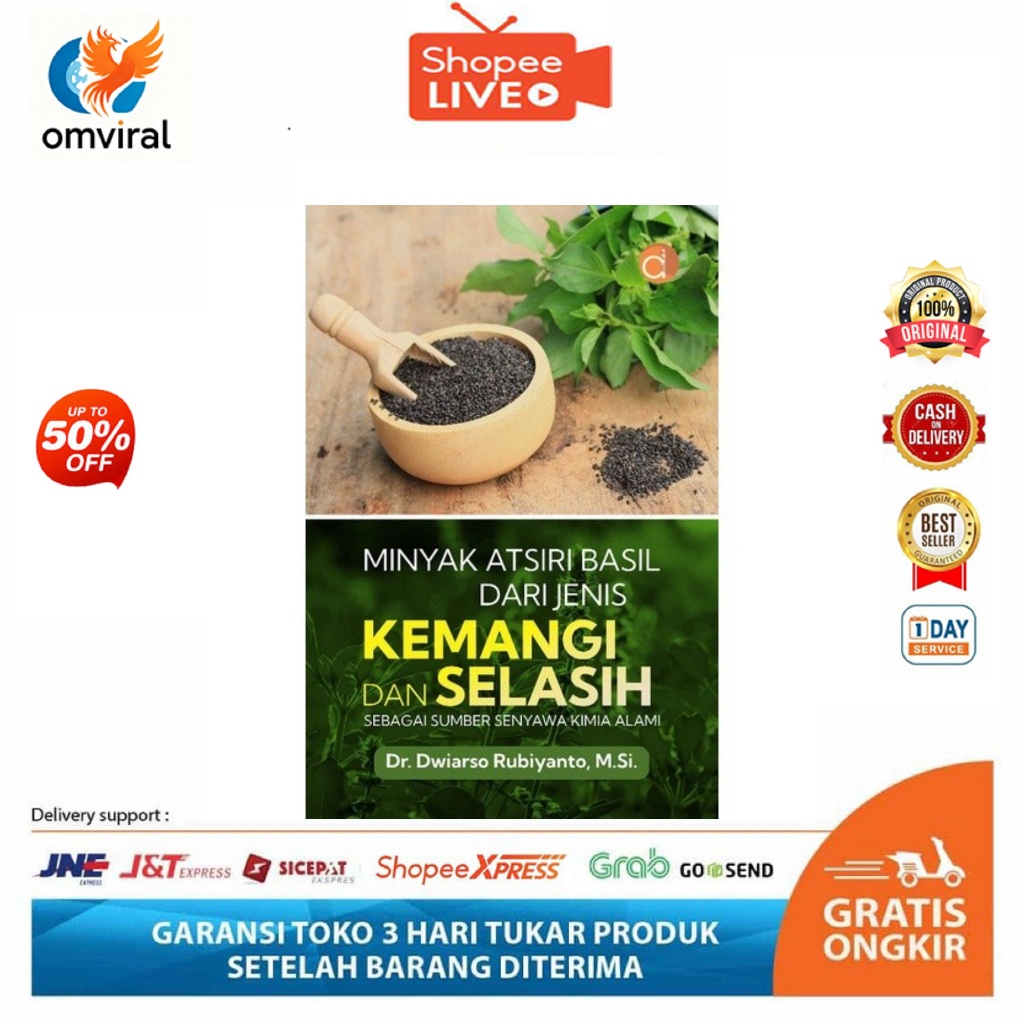 Buku Minyak Atsiri Basil dari Jenis Kemangi dan Selasih Sebagai Sumber  Deepublish