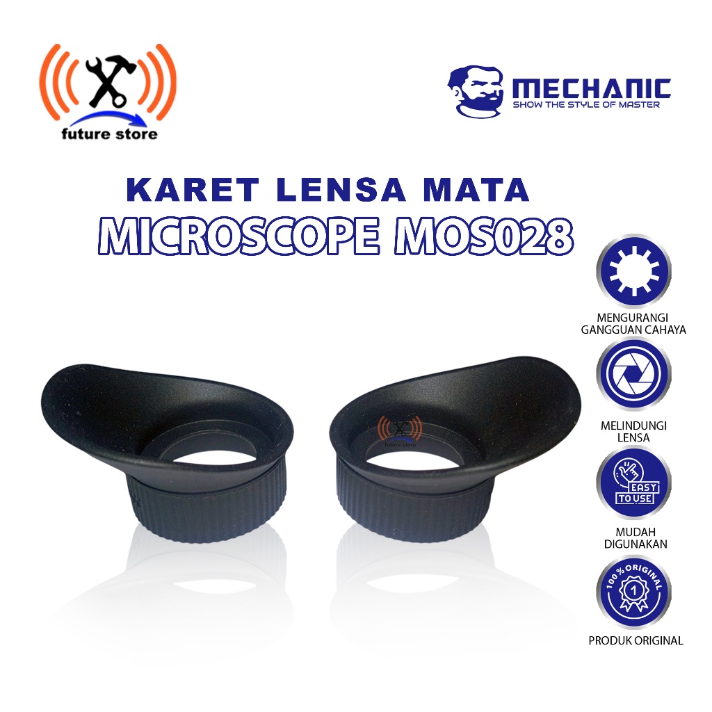 MECHANIC MOS028 KARET LENSA MICROSCOPE ORIGINAL - KARET OKULER MICROSCOPE MECHANIC MOS028 SEPASANG -