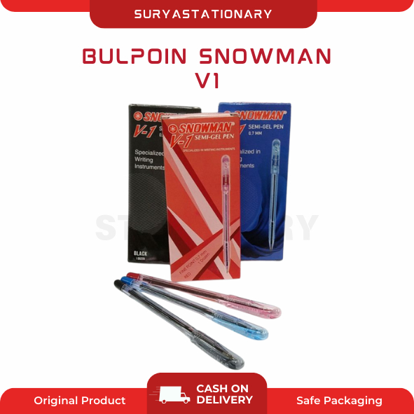 (PAK) PULPEN SNOWMAN V1 / Bulpoin Snowman V1