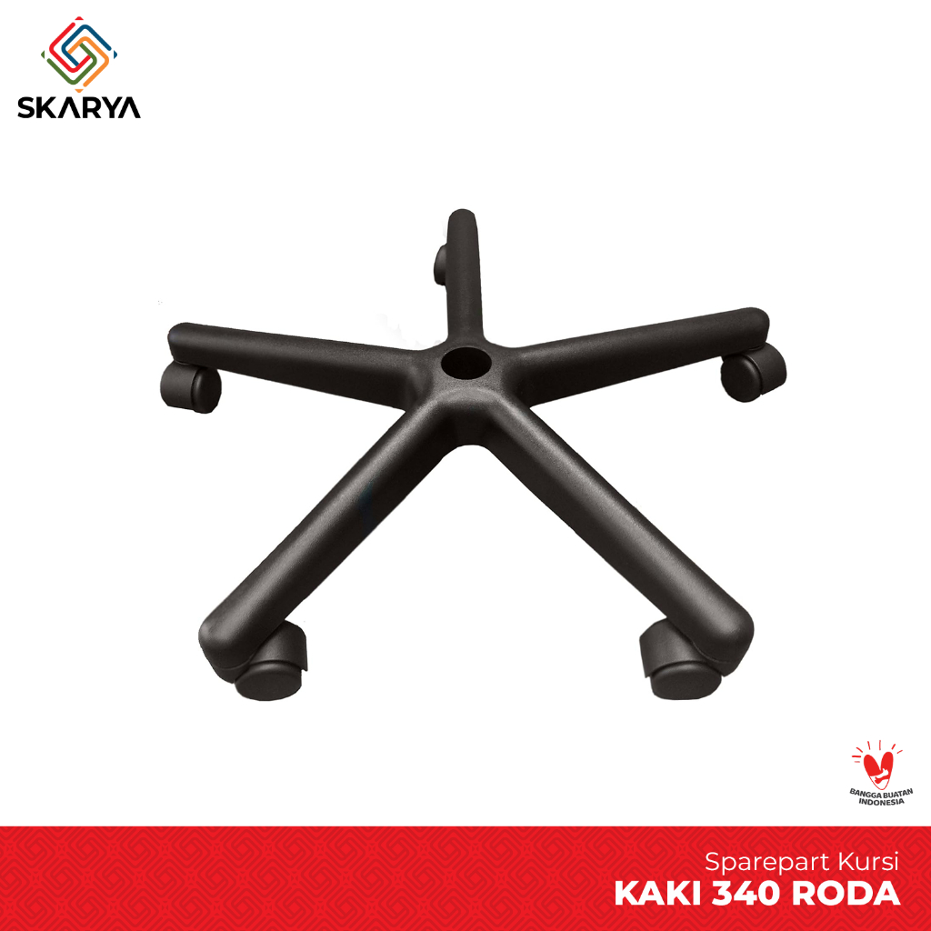 Kaki Kursi Kantor Kaki Roda Kaki Nylon Tipe 340 Dengan Roda (Baru)