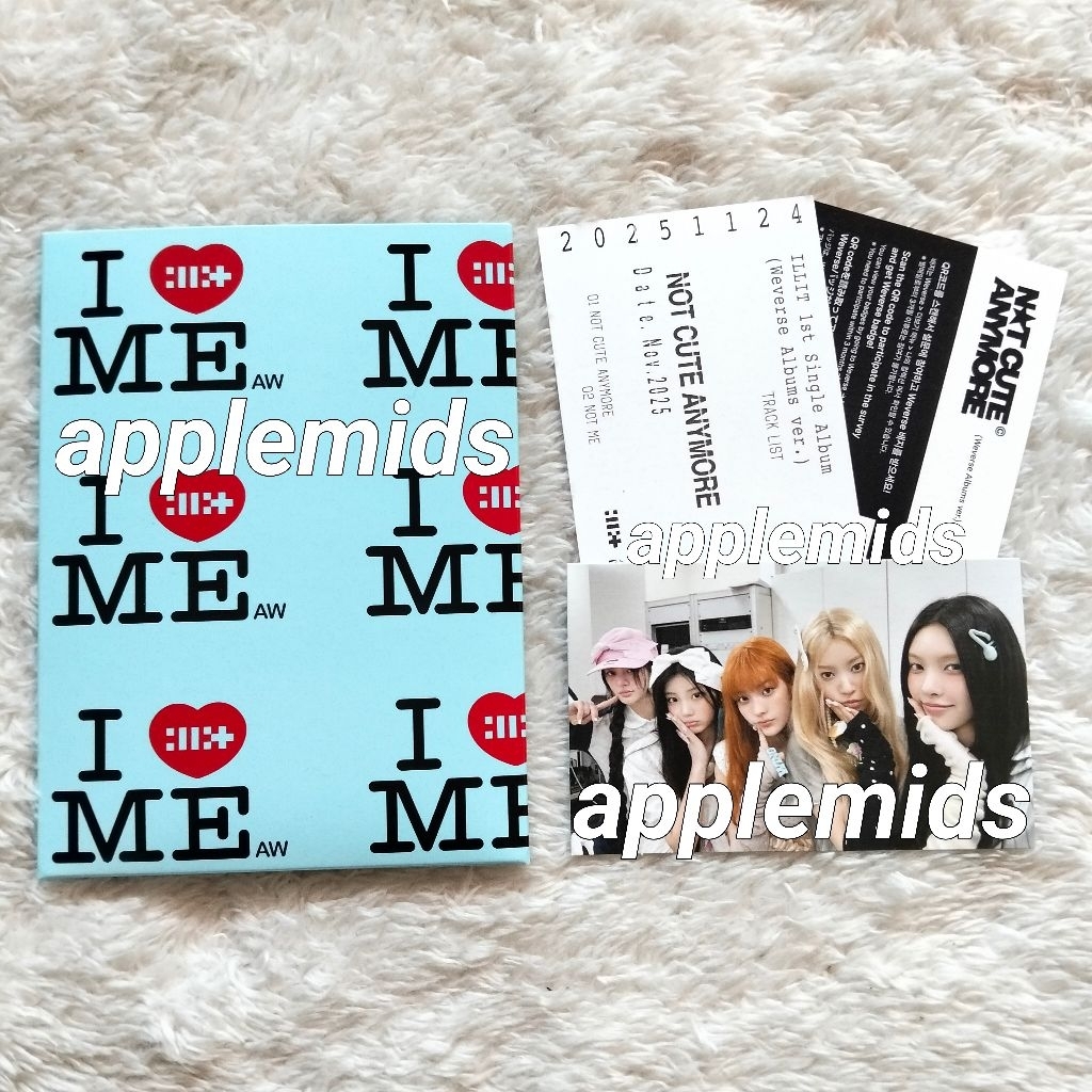 @applemids — Official Album Only ILLIT Not Cute Anymore Weverse Ver Yunah Minju Moka Wonhee Iroha