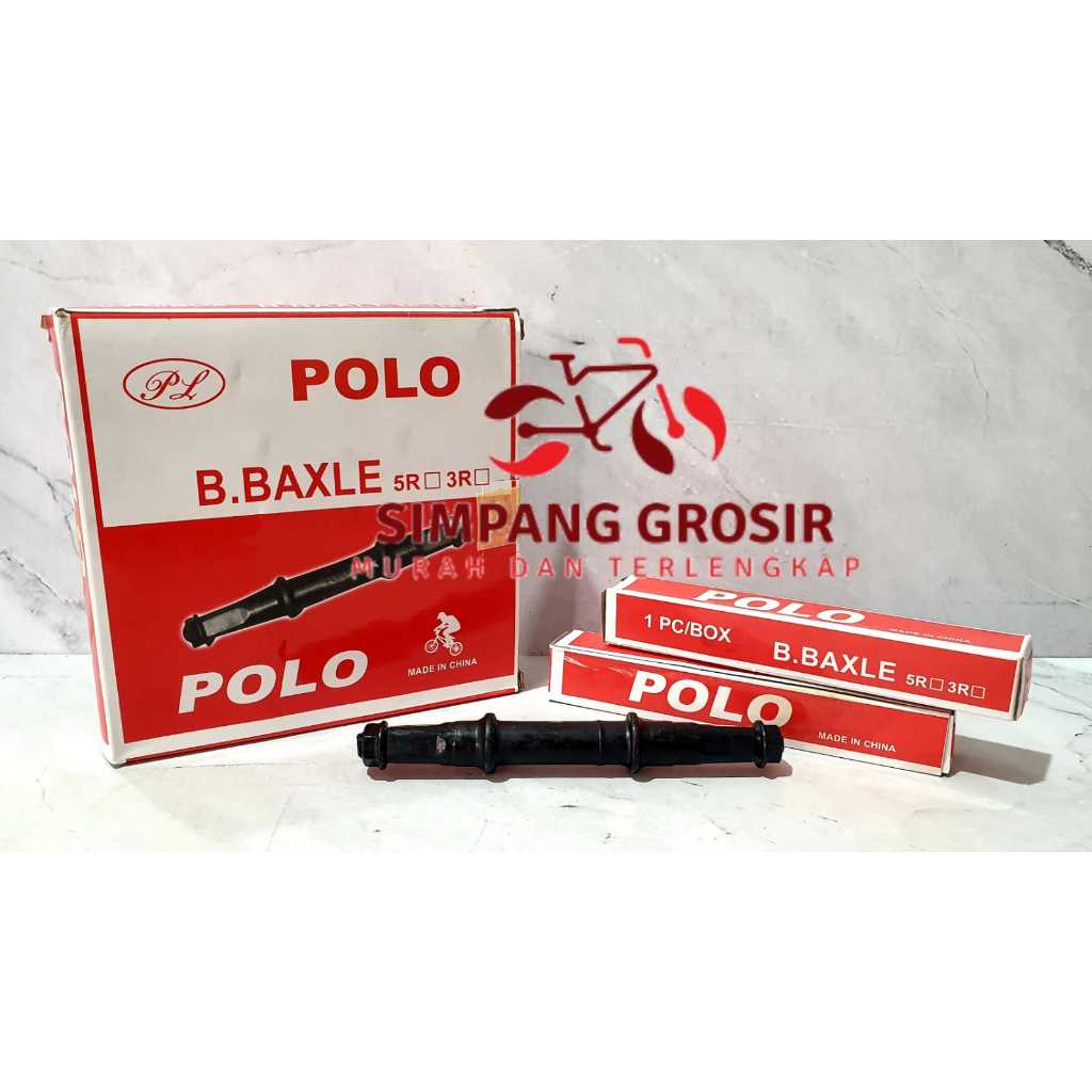 [1 PCS] POLO AS TENGAH 15CM BB AXLE KOTAK BAUT COTTERLESS SEPEDA ORIGINAL MURAH