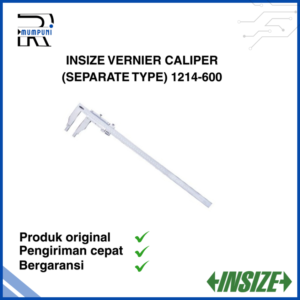 Jangka Sorong Manual Skitmat Manual merk Insize || Insize Vernier Caliper (Separate Type) 1214-600 O