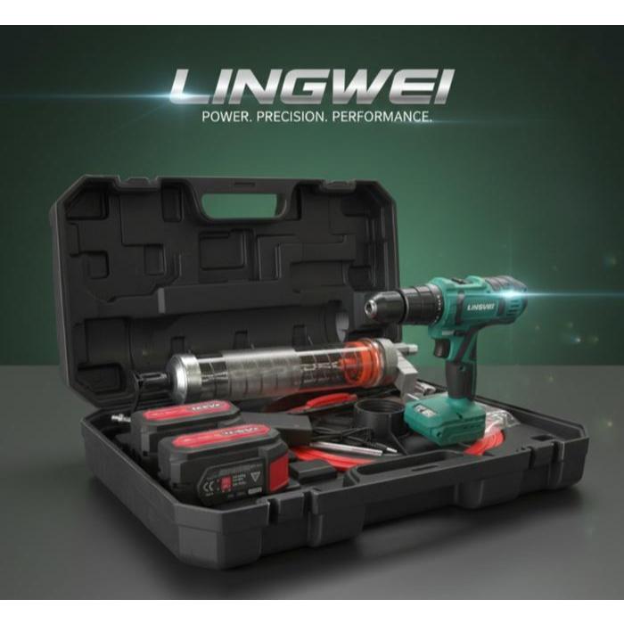 ALAT GREASE SEMPROT ELECTRIC GREASE GUN 4.0Ah 21V Rechargeable Lithium Battery Cordless