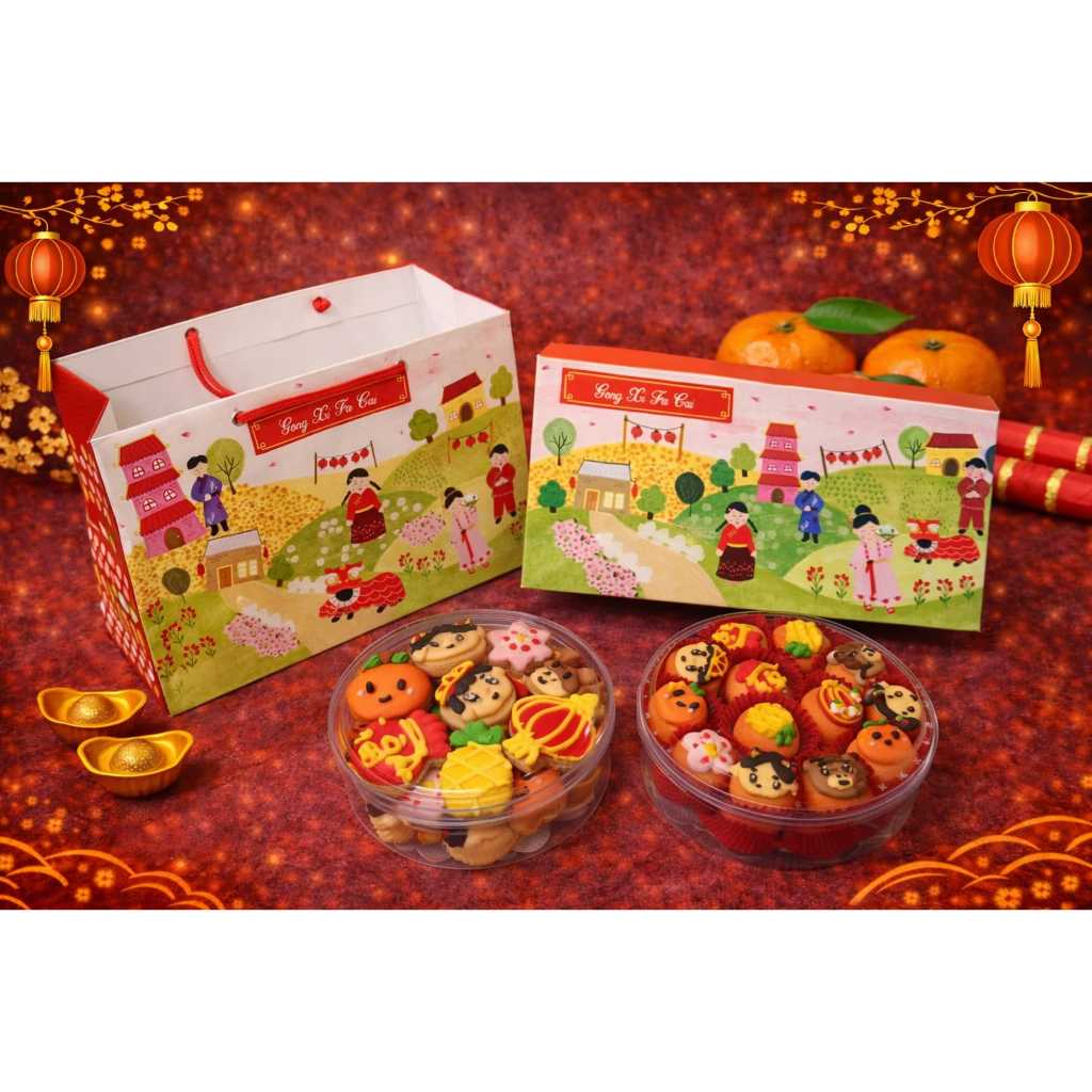 IM09 Daniesca Cookies Kue kering sincia - cookies icing karakter imlek - cookies tahun baru imlek ( 