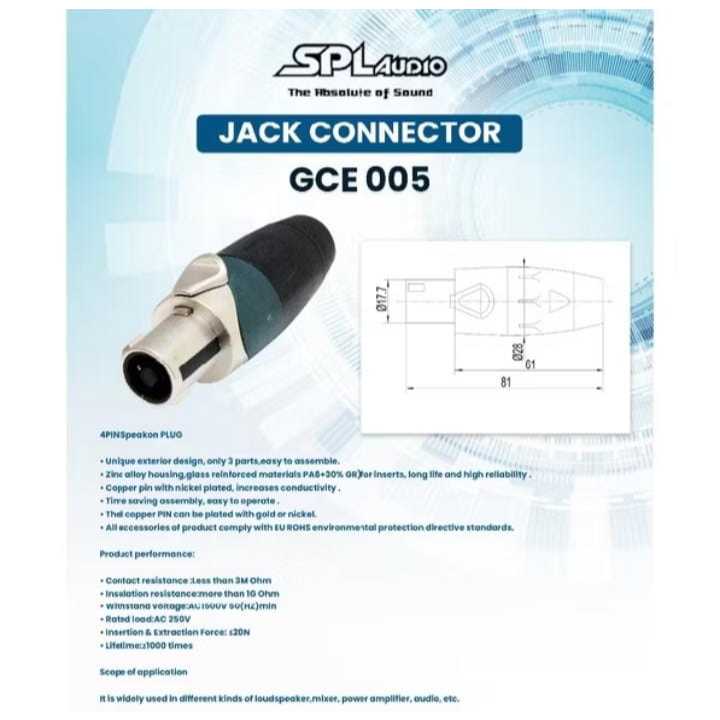 Jack Spikon SPL Audio GCE 005 Spikon Original