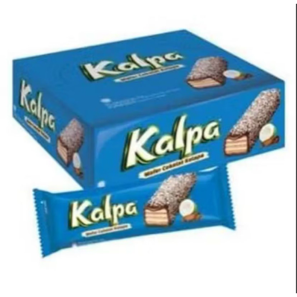 Kalpa Wafer Coklat Kelapa - Taburan Kelapa, Sensasi Coklat, Krim Kelapa
