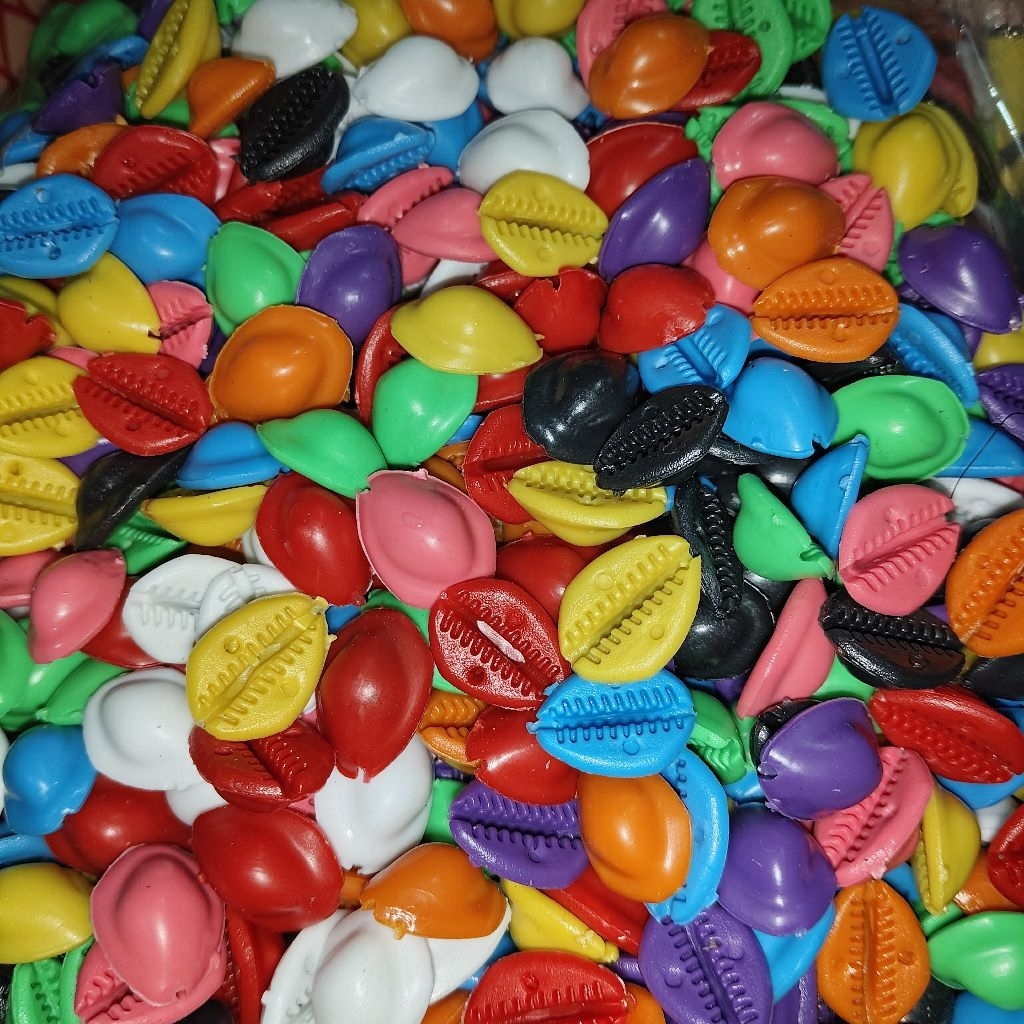 100gram / kuwuk warna / kuwuk plastik / biji congkak