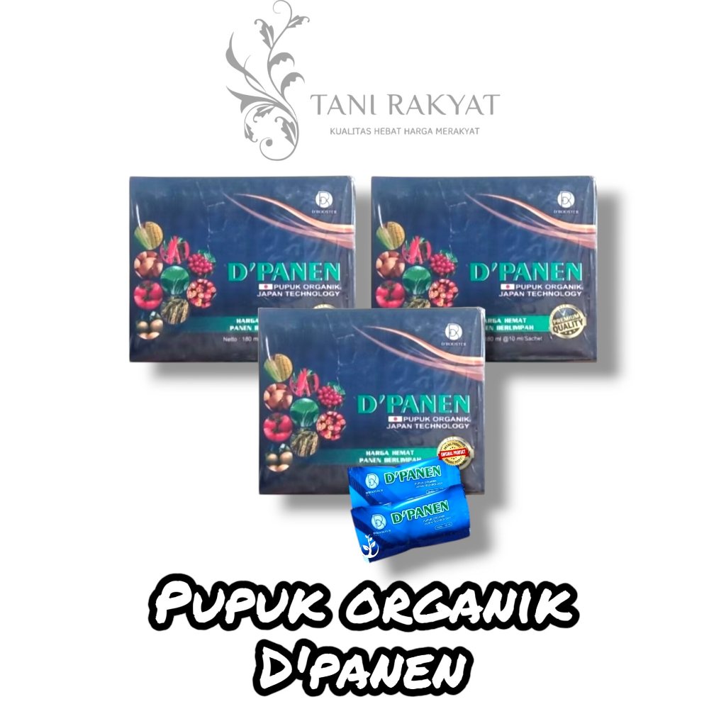 PAKET HEMAT 3 BOX ( 54 sachet) Pupuk D'Panen Pupuk Organik Japan Technology Original D'booster
