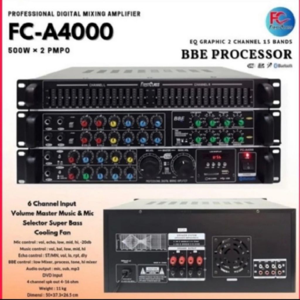 Power amplifier Firstclass FC A4000 Original bluetooth | MELODY CLASSIC