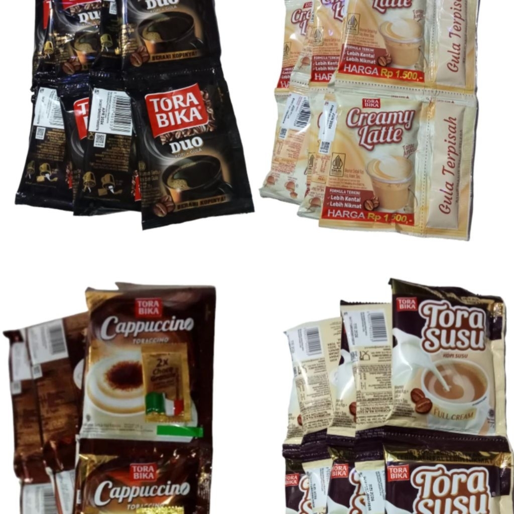 torabika kopi all varian/ Torabika cappucino ,susu, duo,creamy latte,moca 1 renceng @10 sachet - Tor