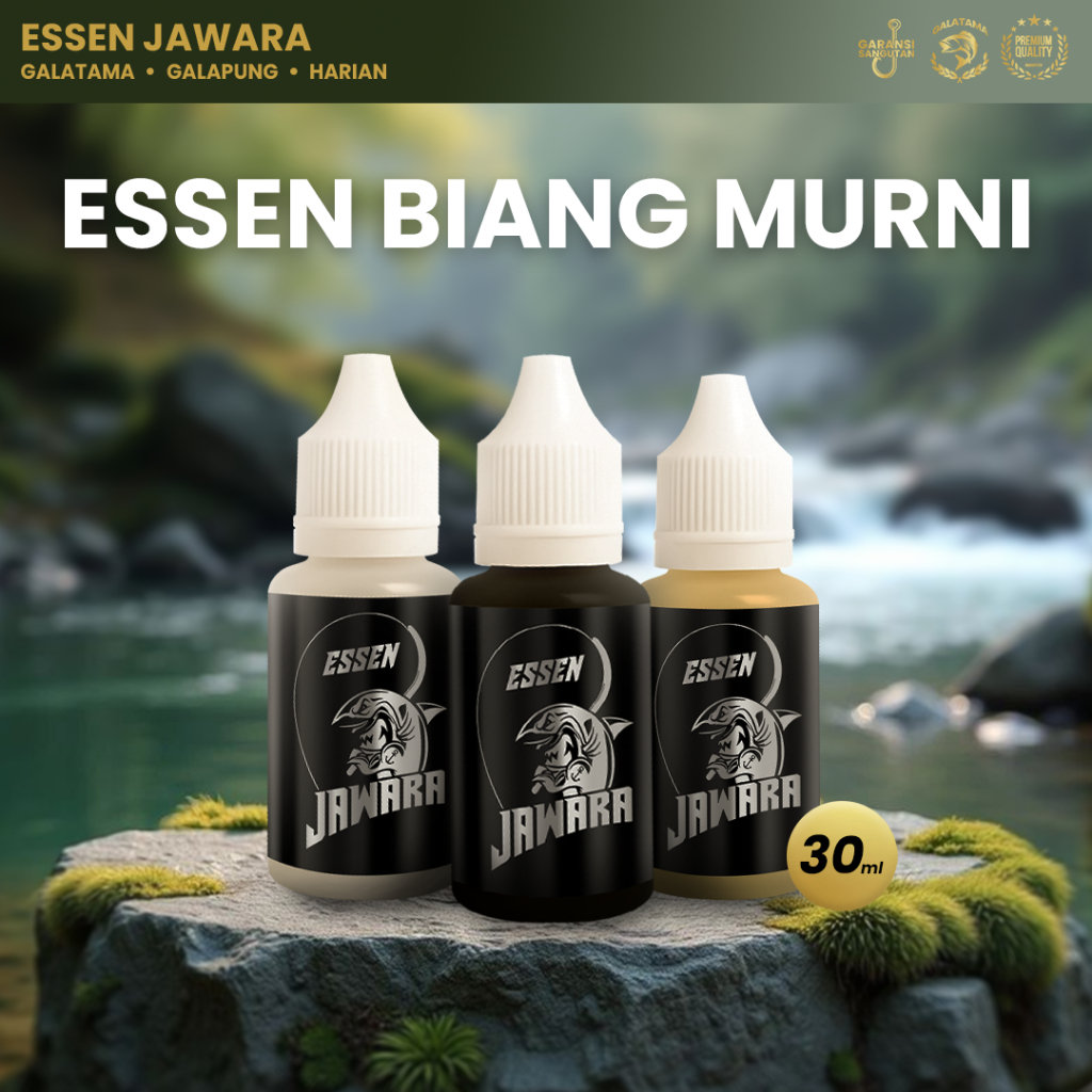 Raja Essen Esen Essence essense Biang Murni daging seafood tenggiri pandan belenok tuna almond garli