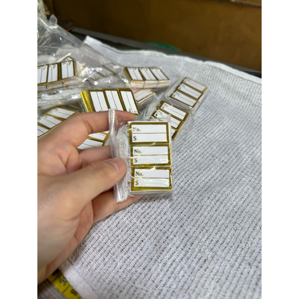 Label Harga Perhiasan Emas & Perak Price Tag Bandrol Perhiasan