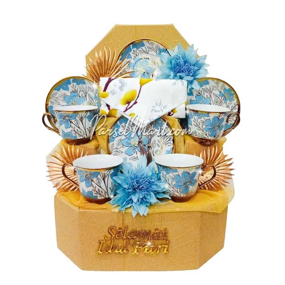 Hampers Lebaran Keramik - Lebaran Tea Set - Parcel Lebaran Cantik – Parcel Bekasi - Parsel Hampers J