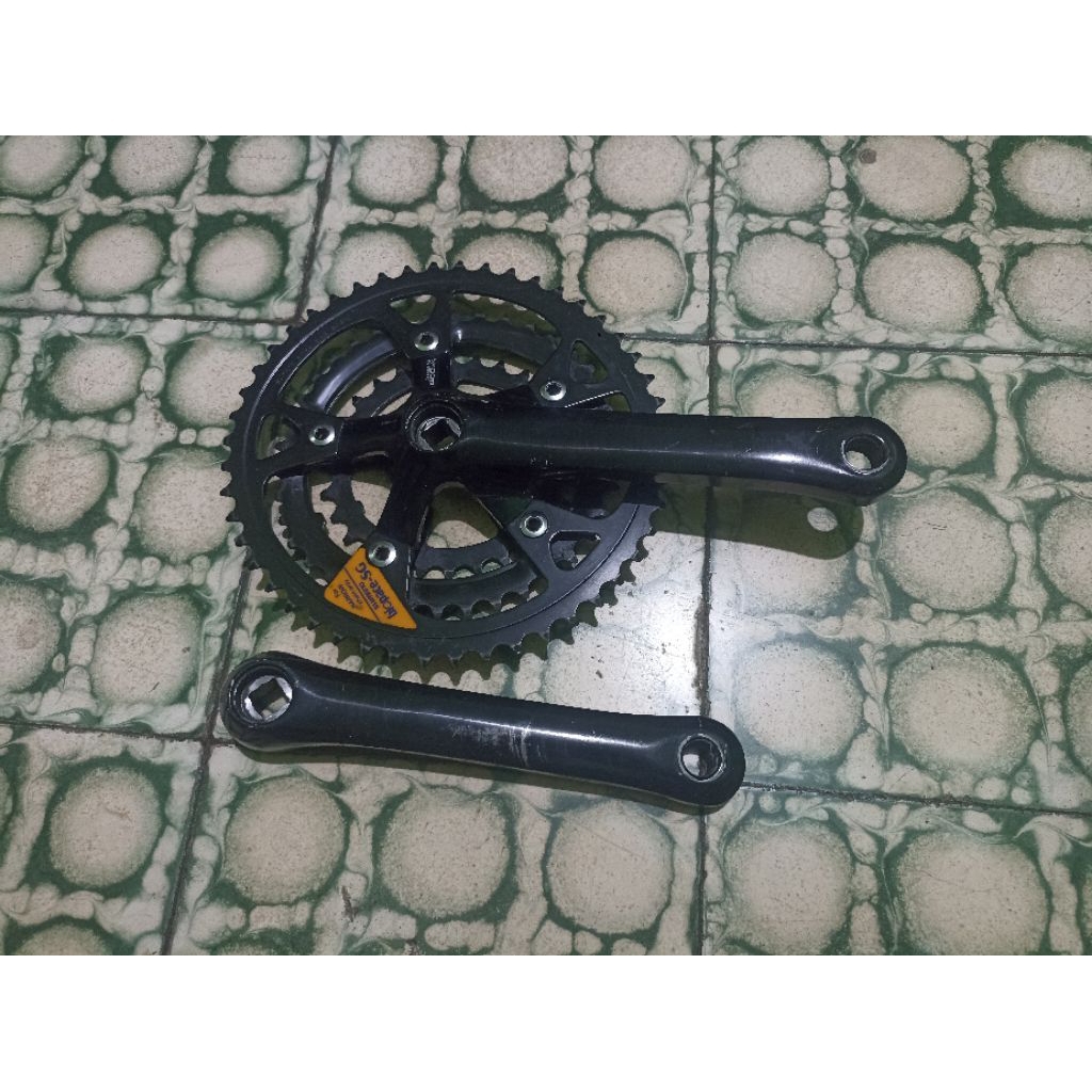 crank ovaltech shimano exage 400lx + Button Bracket shimano BB-UN300 + FD