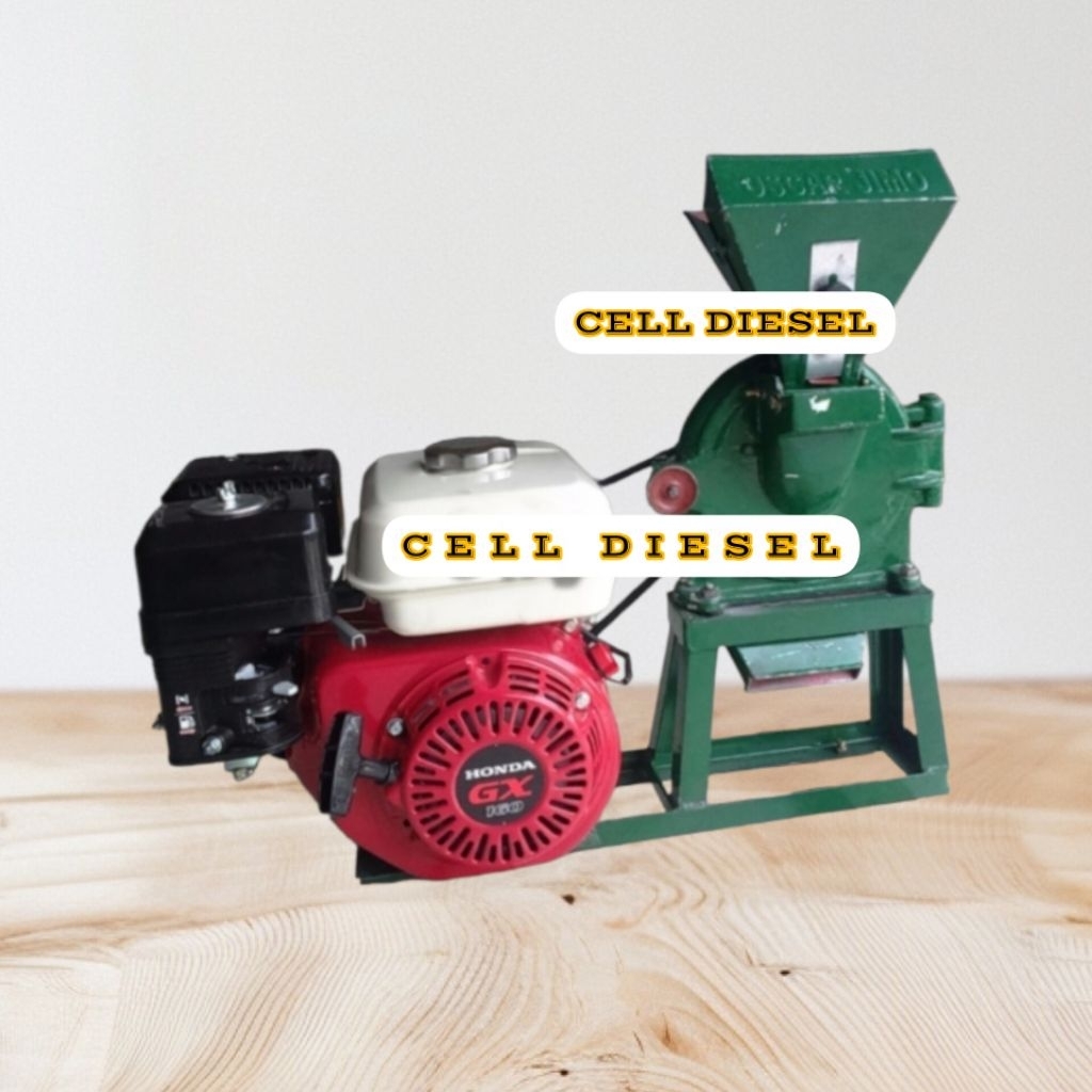 mesin giling tepung beras multifungsi + mesin penggerak Honda GX 160