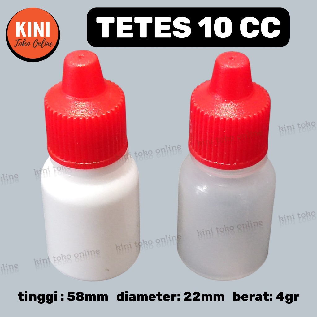 CC botol tetes 10ml plastik LD