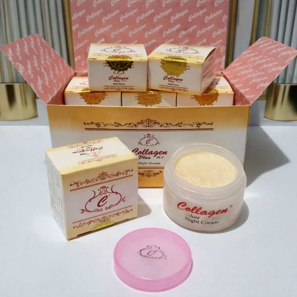 cream malam Collagen import malaysia ori
