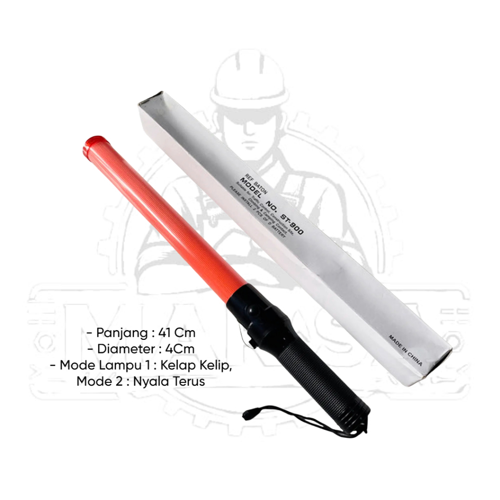 Tongkat Lampu Lalin Lalu Lintas 41cm / Lampu Lalin Tukang Parkir Security