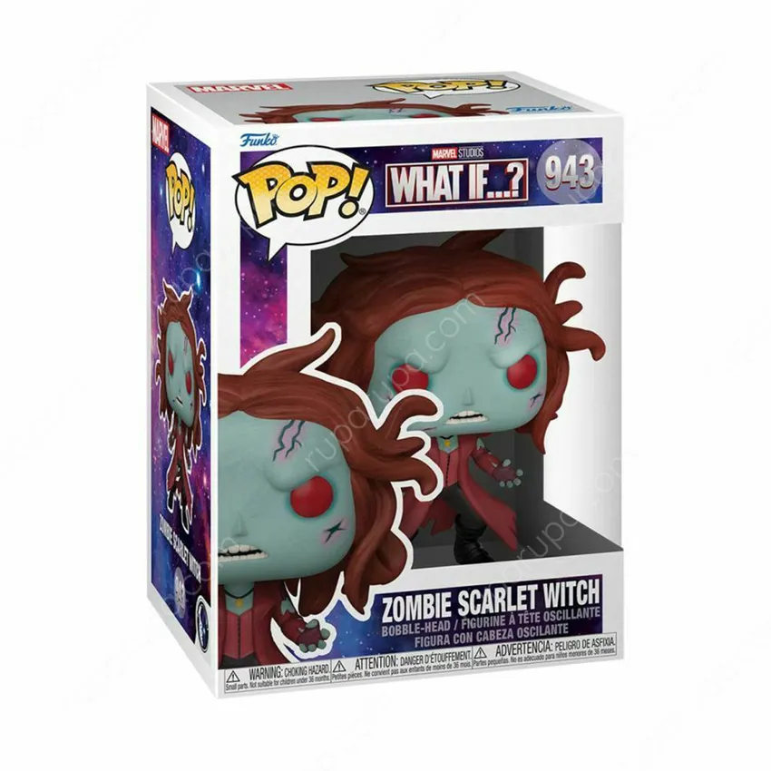 Funko Pop Action Figure Marvel What If Zombie Scarlet Witch Bobblehead
