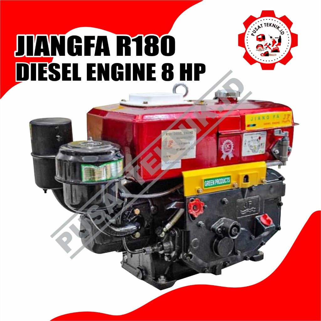 DIESEL 8PK R180 DONGHAI / JIANGFA MESIN PENGGERAK SOLAR DIESEL ENGINE 8PK