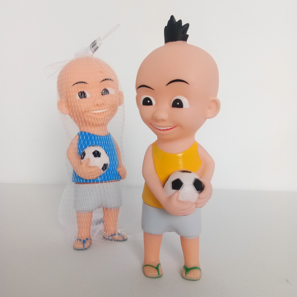 mainan anak karet bunyi upin ipin / mainan karet bunyi cit cit motif upin ipin