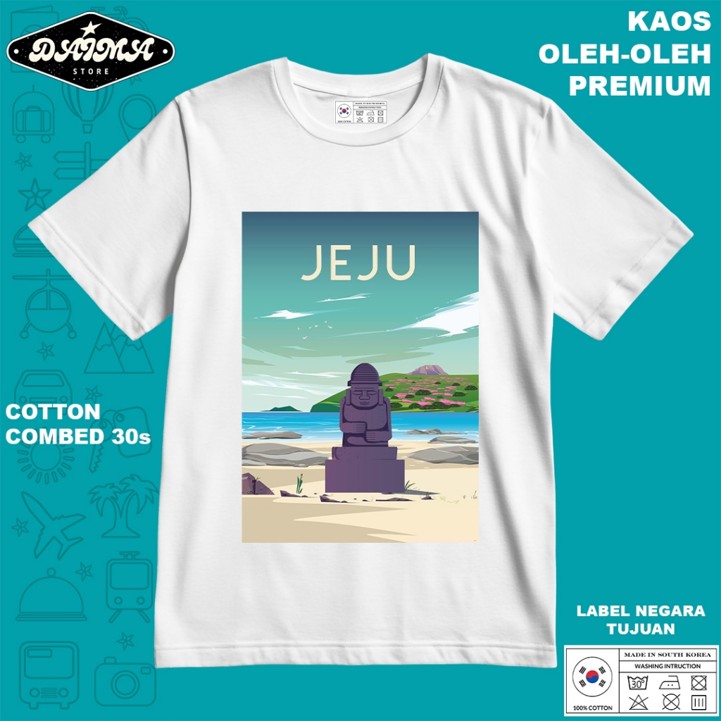 KAOS OLEH OLEH KOREA 25 PAKAI TAG LABEL KOREA ASLI BAJU SOUVENIR PREMIUM GIFT