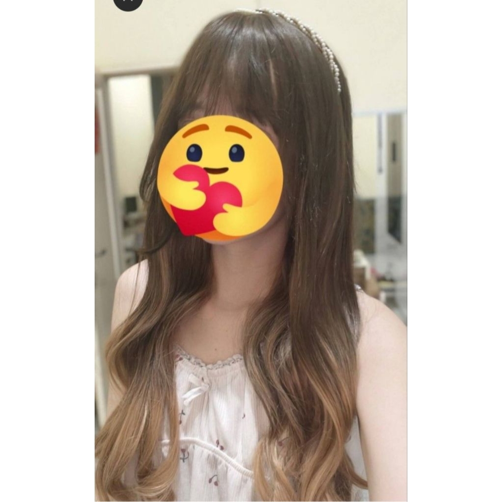 half wig lace akemi  pl // half wig pemakaian pribadi // wig bekas