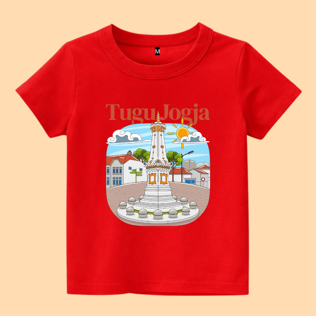 Baju kaos anak gambar tugu jogja