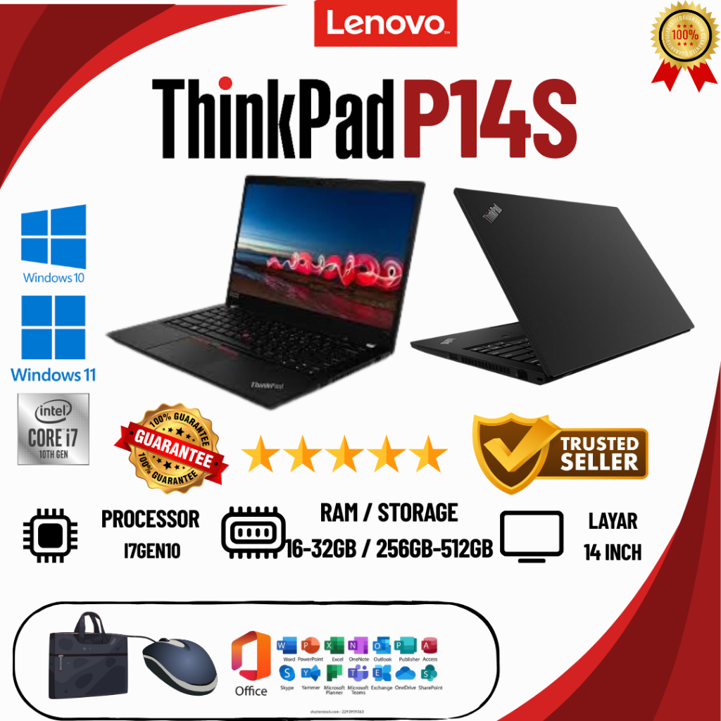 LAPTOP GAMING WORKSTATION P14s DUAL VGA Intel CORE i7Gen10 | Ram 16GB | SSD 256GB / 512GB | VGA NVID