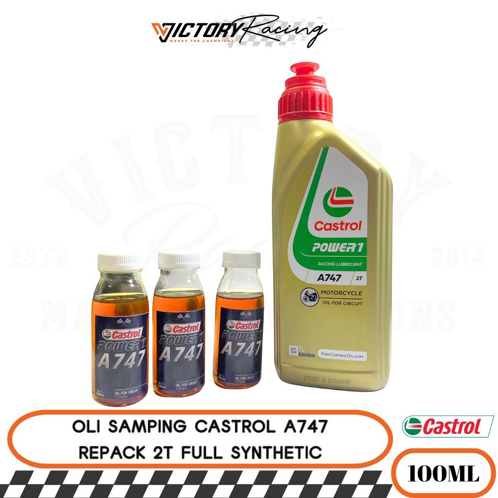 Oli Samping Castrol A747 Repack Kemasan 100ml Original